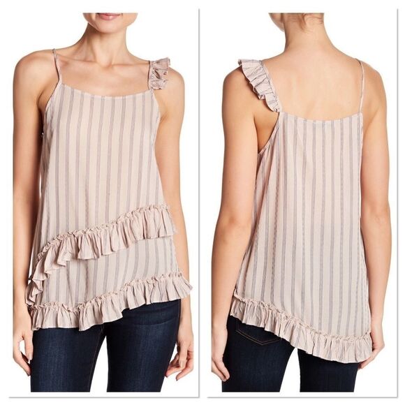 Ro & De Asymmetric Ruffled Cami (C10) - Picture 1 of 6